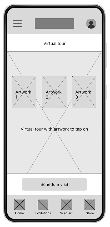 Lo-fi Wireframes exhibition